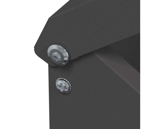 Vistas Barotava Melna 13 X 12 X 51 Cm Auksti Velmēts Tērauds Vidaxl