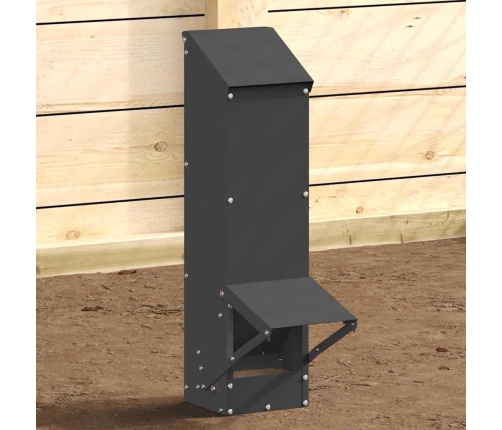 Vistas Barotava Melna 13 X 12 X 51 Cm Auksti Velmēts Tērauds Vidaxl