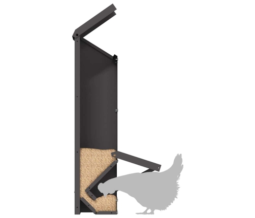 Vistas Barotava Melna 13 X 12 X 51 Cm Auksti Velmēts Tērauds Vidaxl