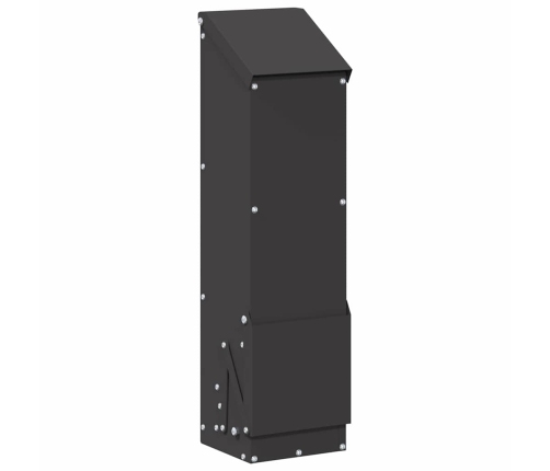 Vistas Barotava Melna 13 X 12 X 51 Cm Auksti Velmēts Tērauds Vidaxl