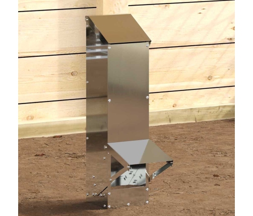 Vistas Barotava Sudraba 13 X 12 X 51 Cm Cinkots Tērauds Vidaxl