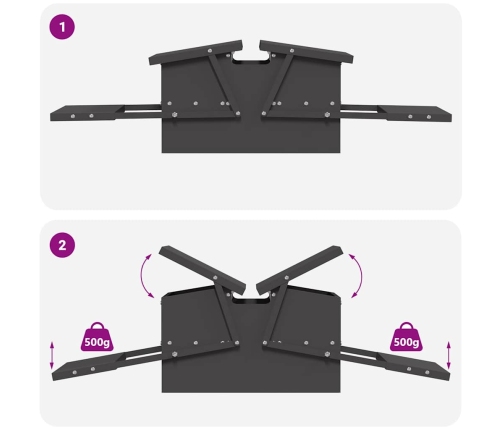 Vistas Svara Barotājs Melna 75 X 53 X 20,5 Cm Vidaxl