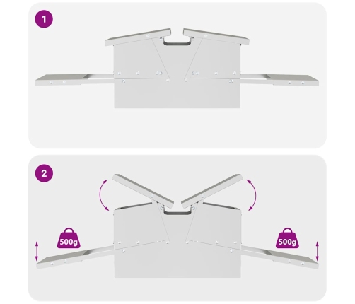 Vistas Svara Barotājs Sudraba 75 X 53 X 20,5 Cm Cinkots Tērauds Vidaxl