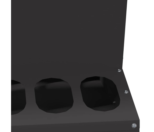 Vistas Barotava Melna 40 X 40 X 45 Cm Auksti Velmēts Tērauds Vidaxl