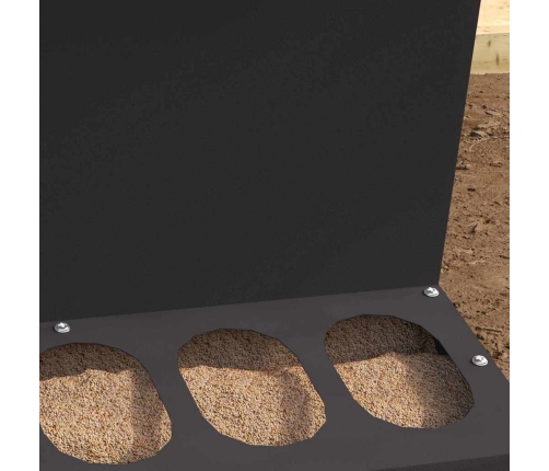 Vistas Barotava Melna 40 X 40 X 45 Cm Auksti Velmēts Tērauds Vidaxl