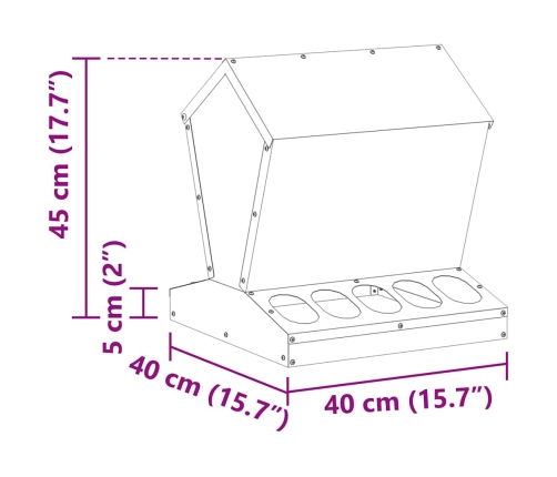 Vistas Barotava Olīvu Zaļš 40 X 40 X 45 Cm Vidaxl