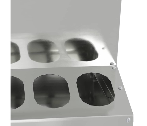 Vistas Barotava Sudraba 40 X 40 X 45 Cm Cinkots Tērauds Vidaxl