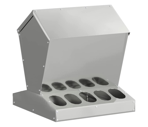 Vistas Barotava Sudraba 40 X 40 X 45 Cm Cinkots Tērauds Vidaxl