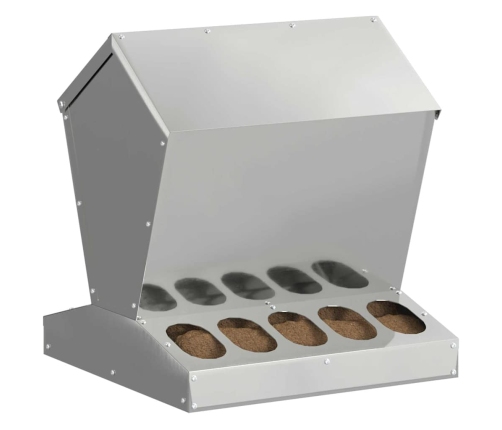 Vistas Barotava Sudraba 40 X 40 X 45 Cm Cinkots Tērauds Vidaxl