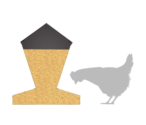 Vistas Barotava Melna 30 X 30 X 39 Cm Auksti Velmēts Tērauds Vidaxl