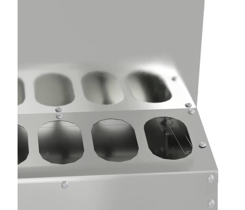 Vistas Barotava Sudraba 30 X 30 X 39 Cm Cinkots Tērauds Vidaxl