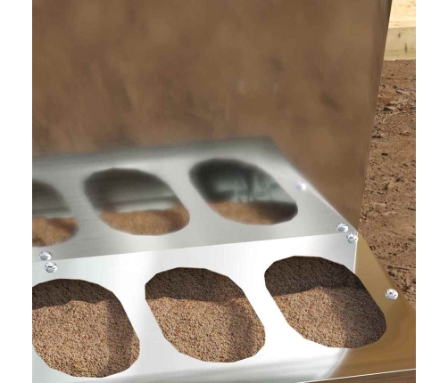 Vistas Barotava Sudraba 30 X 30 X 39 Cm Cinkots Tērauds Vidaxl