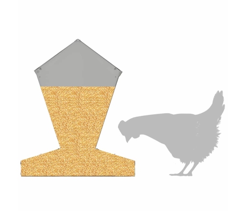 Vistas Barotava Sudraba 30 X 30 X 39 Cm Cinkots Tērauds Vidaxl