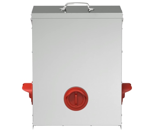 Vistas Barotava Sudraba 32,5 X 20,5 X 43 Cm Cinkots Tērauds Vidaxl