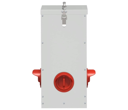 Vistas Barotava Sudraba 32,5 X 20,5 X 43 Cm Cinkots Tērauds Vidaxl