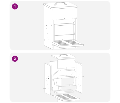 Vistas Svara Barotājs Olīvu Zaļš 25 X 42 X 40 Cm Vidaxl