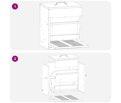 Vistas Svara Barotājs Melna 25 X 42 X 40 Cm Vidaxl