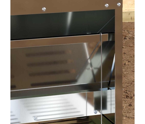 Vistas Svara Barotājs Sudraba 25 X 42 X 40 Cm Cinkots Tērauds Vidaxl