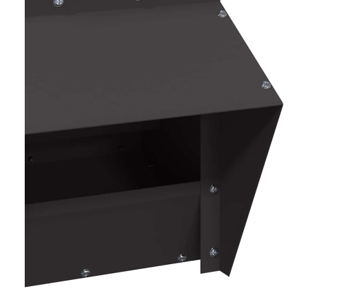 Vistas Barotava Melna 20 X 25 X 35 Cm Auksti Velmēts Tērauds Vidaxl