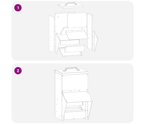 Vistas Barotava Melna 20 X 25 X 35 Cm Auksti Velmēts Tērauds Vidaxl