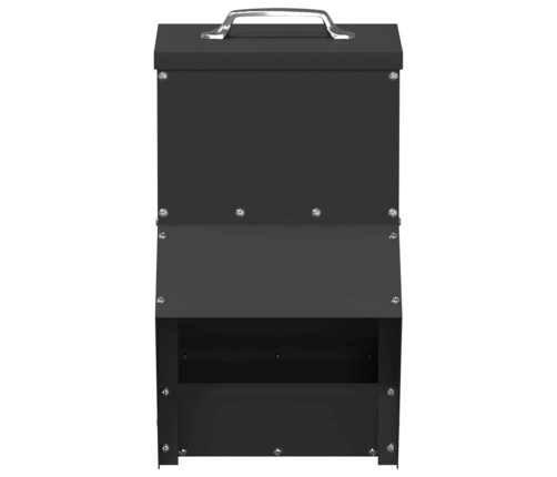 Vistas Barotava Melna 20 X 25 X 35 Cm Auksti Velmēts Tērauds Vidaxl