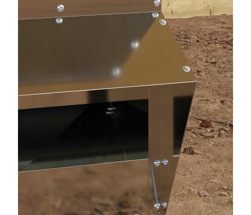 Vistas Barotava Sudraba 20 X 25 X 35 Cm Cinkots Tērauds Vidaxl