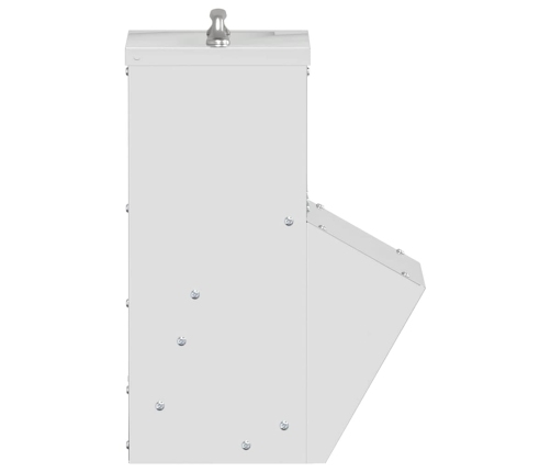 Vistas Barotava Sudraba 20 X 25 X 35 Cm Cinkots Tērauds Vidaxl