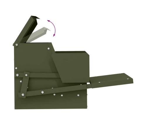 Vistas Svara Barotājs Olīvu Zaļš 50 X 40 X 29 Cm Vidaxl