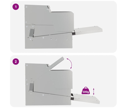 Vistas Svara Barotājs Sudraba 50 X 40 X 29 Cm Cinkots Tērauds Vidaxl