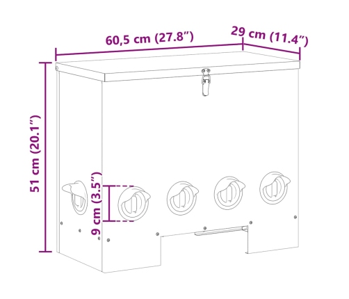 Vistas Barotava 2 Pcs Olīvu Zaļš 60.5 X 29 X 51 Cm Vidaxl