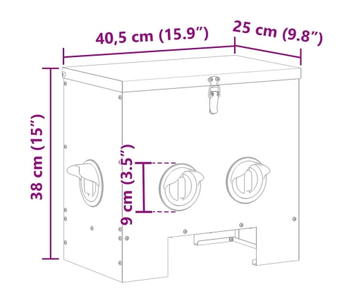 Vistas Barotava 2 Pcs Melna 60.5 X 29 X 51 Cm Vidaxl
