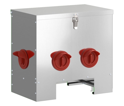 Vistas Barotava 2 Pcs Sudraba 60.5 X 29 X 51 Cm Cinkots Tērauds Vidaxl