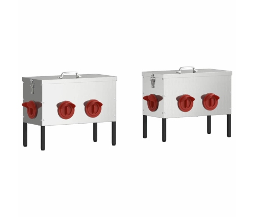 Vistas Barotava 2 Pcs Sudraba 41,5 X 20,5 X 33 Cm Vidaxl