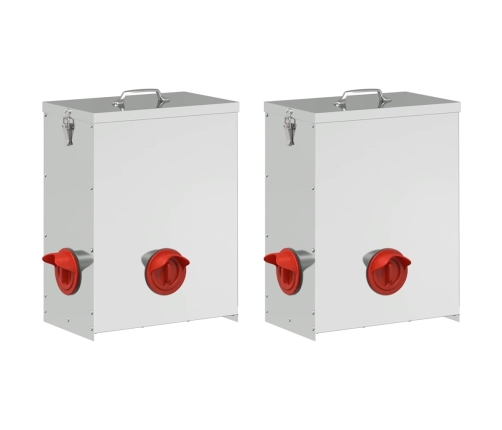 Vistas Barotava 2 Pcs Sudraba 32,5 X 20,5 X 43 Cm Vidaxl