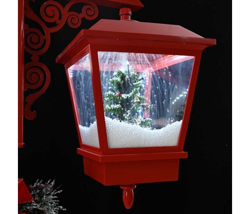 Ziemassvētku Ielu Lampa Ar 2 Lukturiem Su 18 Led Sarkana Vidaxl