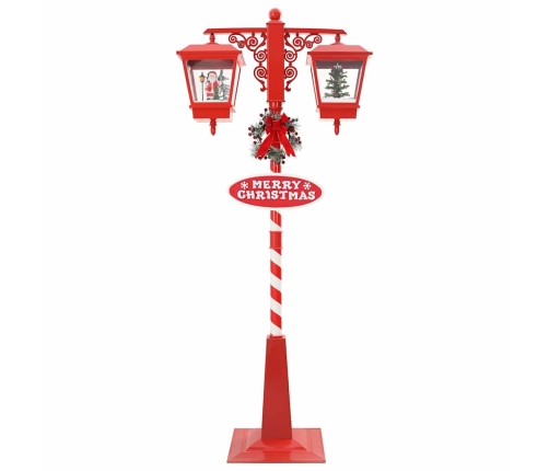 Ziemassvētku Ielu Lampa Ar 2 Lukturiem Su 18 Led Sarkana Vidaxl