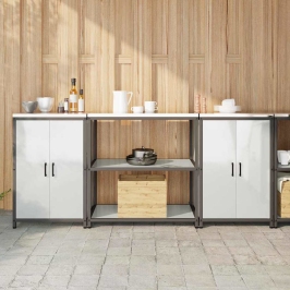 Virtuves Glabāšanas Komplekts 3 Pcs Sudrabs 210 X 50 X 92 Cm Vidaxl