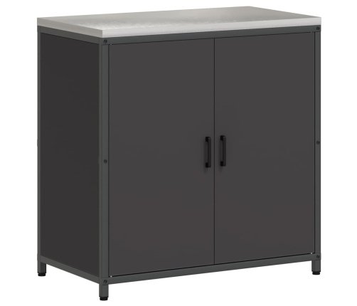 Virtuves Uzglabāšanas Komplekts 3 Pcs Melna 210 X 50 X 92 Cm Vidaxl