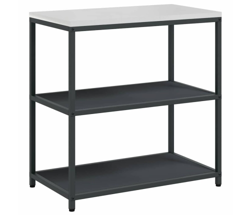 Virtuves Uzglabāšanas Komplekts Ar Plauktu Cits Ar Uzglabāšanu Ar Durvīm 3 Pcs Antracīta Vidaxl