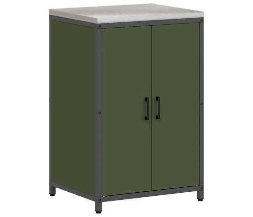 Virtuves Uzglabāšanas Komplekts Ar Plauktu Cits Ar Uzglabāšanu Ar Durvīm 3 Pcs Olīvu Zaļš Vidaxl