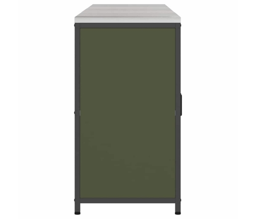 Virtuves Uzglabāšanas Komplekts Ar Plauktu Cits Ar Uzglabāšanu Ar Durvīm 3 Pcs Olīvu Zaļš Vidaxl