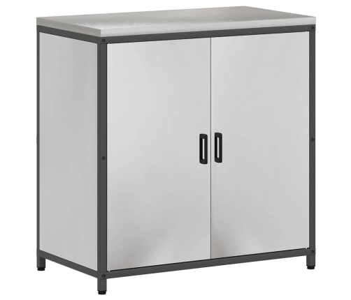 Virtuves Uzglabāšanas Komplekts 3 Pcs Sudrabs 210 X 50 X 92 Cm Vidaxl