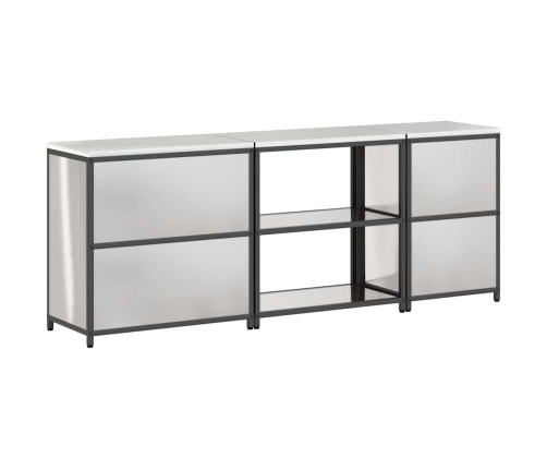 Virtuves Uzglabāšanas Komplekts 3 Pcs Sudrabs 210 X 50 X 92 Cm Vidaxl