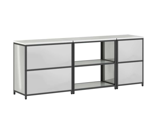 Virtuves Uzglabāšanas Komplekts 3 Pcs Sudrabs 210 X 50 X 92 Cm Vidaxl