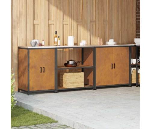 Virtuves Uzglabāšanas Komplekts 3 Pcs Rūsa 210 X 50 X 92 Cm Vidaxl