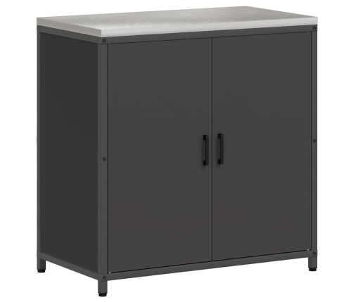 Virtuves Glabāšanas Komplekts 2 Pcs Melna 150 X 50 X 92 Cm Vidaxl