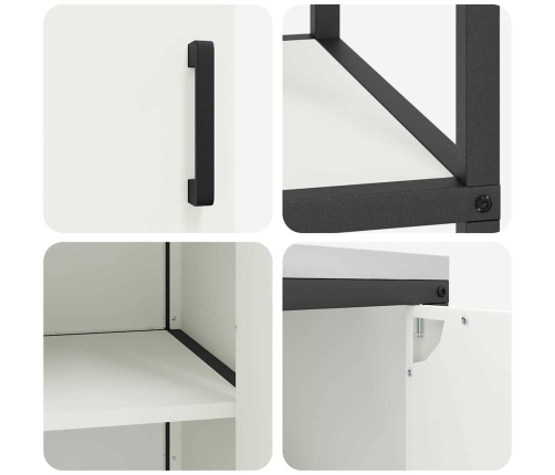 Virtuves Glabāšanas Komplekts 2 Pcs Balta 150 X 50 X 92 Cm Vidaxl