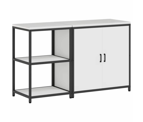 Virtuves Glabāšanas Komplekts 2 Pcs Balta 150 X 50 X 92 Cm Vidaxl