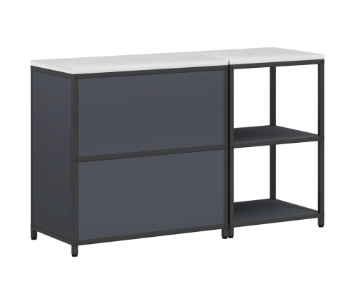 Virtuves Glabāšanas Komplekts 2 Pcs Antracīta 150 X 50 X 92 Cm Vidaxl