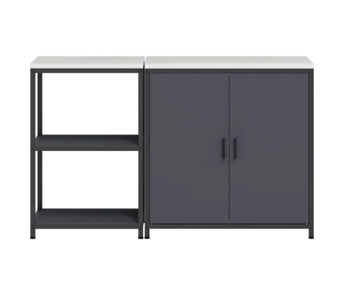 Virtuves Glabāšanas Komplekts 2 Pcs Antracīta 150 X 50 X 92 Cm Vidaxl
